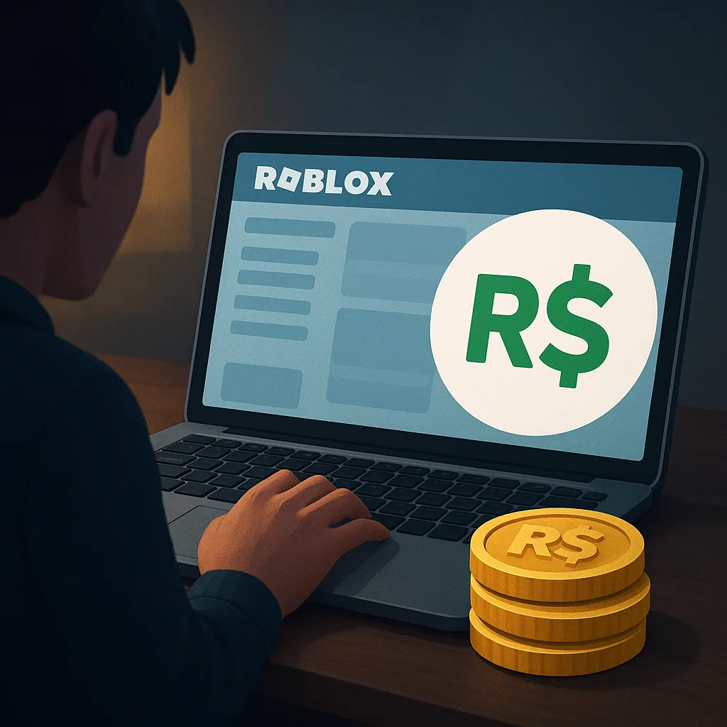 Imagem editorial moderna para how to earn free Robux safely